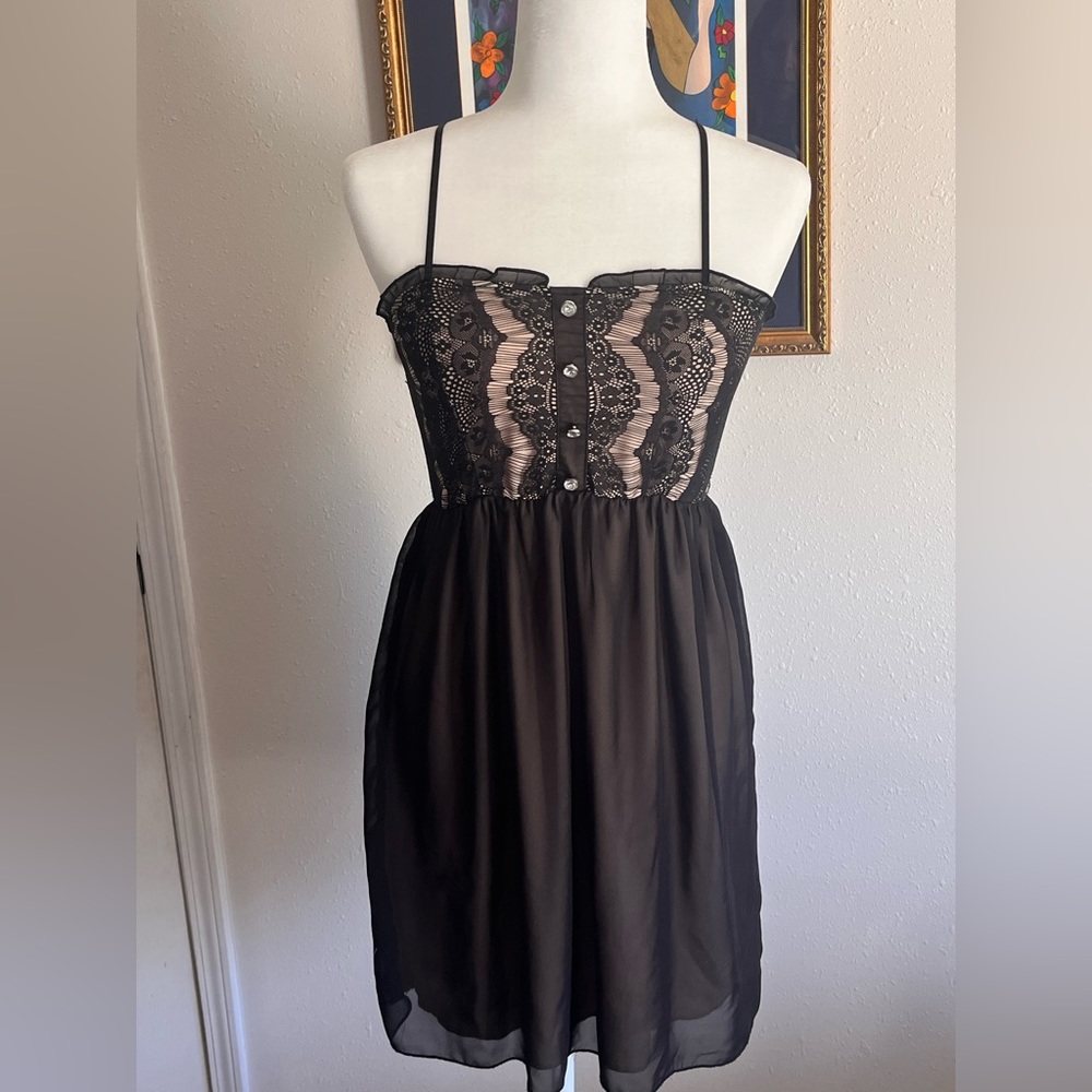 Womens Black Dress - DayTrip size s